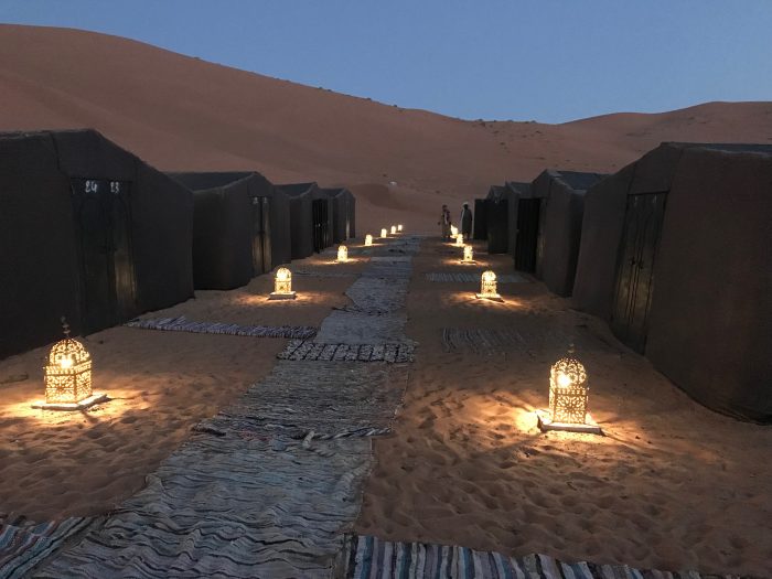 Camps of the Sahara desert
