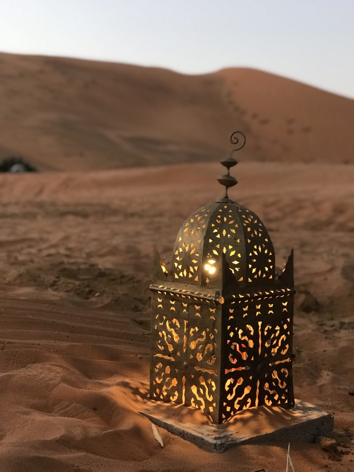 Lanterns in the Sahara Desert